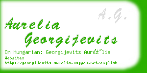 aurelia georgijevits business card